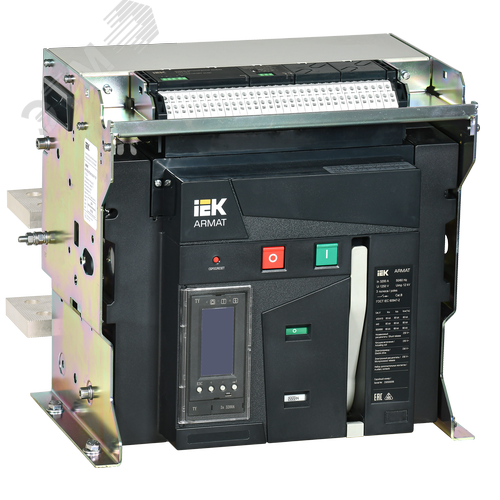 Изображение товара Выключатель автоматический воздушный стационарного исполнения 3P типоразмер E 85кА 3200А расцепитель TY с комплектом аксессуаров 220В (шт)