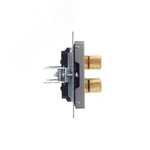 BRITE Аудиорозетка 4 поста РА10-БрС сталь - фото 3