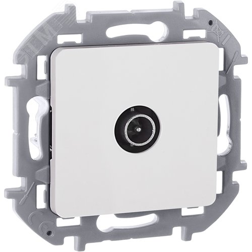 Розетка TV оконечная белый INSPIRIA - фото 1