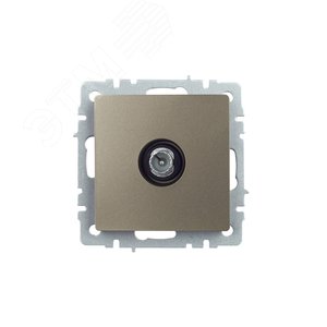 BRITE Розетка TV проходная РТВ10-0-БрШ шампань - фото 2