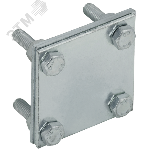Изображение товара Зажим крестообразный с разделителем полоса-полоса 40 мм оцинкованная сталь HDZ (шт)