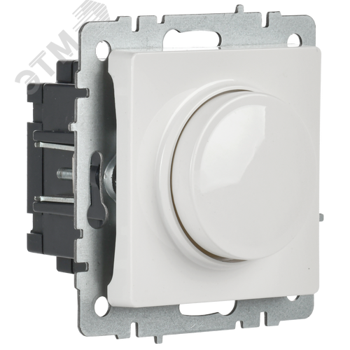 BRITE Светорегулятор поворотно-нажимной 600Вт СС10-1-0-БрБ белый - фото 3