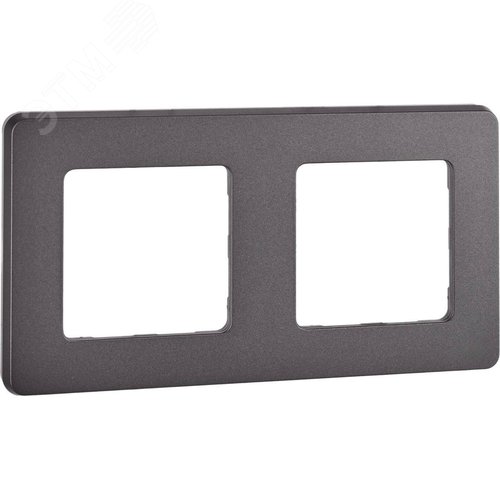 Рамка 2-местная дымчатый INSPIRIA - фото 1