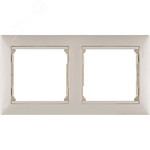 Рамка 2-местная слоновая кость VALENA - фото 2