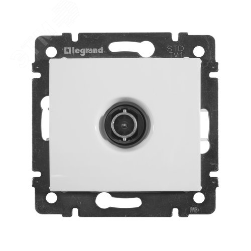 Розетка TV тип звезда белый VALENA - фото 2