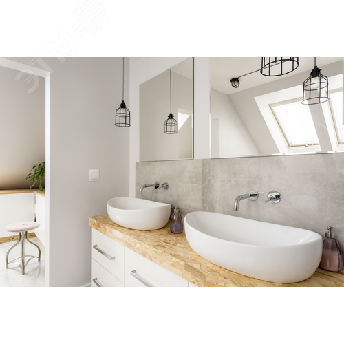 Розетка 1-местная с заземлением с защитными шторками и крышкой 16А IP44 слоновая кость ETIKA - фото 3