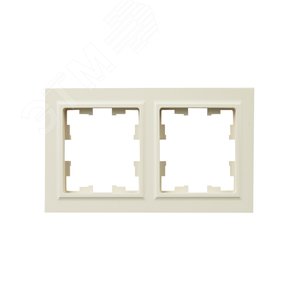 BRITE Рамка 2 поста IP44 РУ-2-БрКр-44 бежевый - фото 2