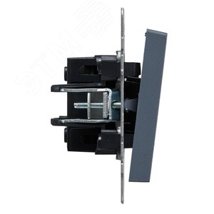 BRITE Выключатель одноклавишный самовозвратный 10А ВС10-1-4-БрМ маренго - фото 3