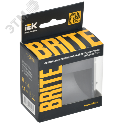 BRITE Подсветка LED встраиваемая ПЛ20-БрМ маренго - фото 2