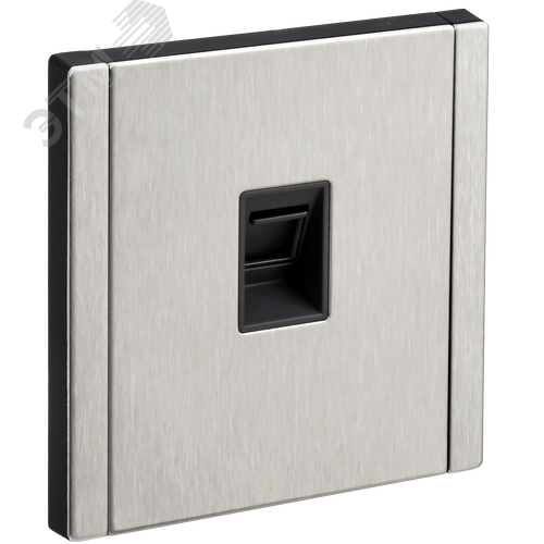 Изображение товара FORTE&PIANO Розетка компьютерная RJ45 кат.5E FP732M металл никель IEK (шт)