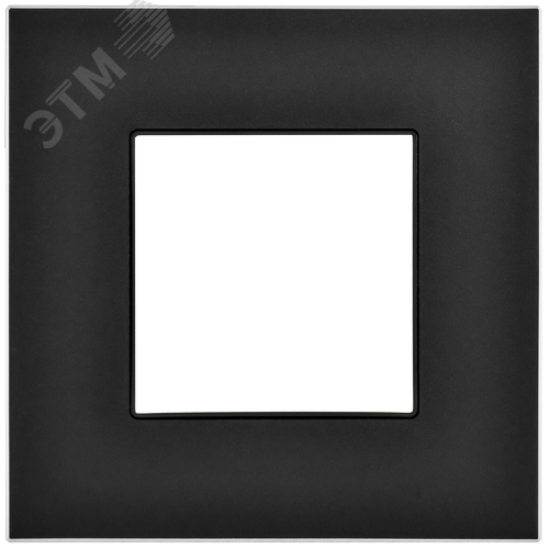 SKANDY Рамка 1-местная SK-F31Bl металл черный IEK - фото 4