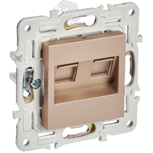 SKANDY Розетка компьютерная двойная RJ45 кат.5E SK-K03Sa песочный IEK - фото 1