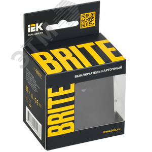 BRITE Выключатель карточный 30А ВС10-1-8-БрЧ черный IEK - фото 2