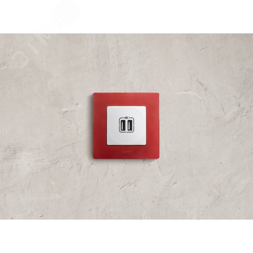 Розетка USB A+A 15Вт белый ETIKA - фото 2