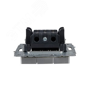 BRITE Выключатель трехклавишный 10А ВС10-3-0-БрА алюминий - фото 4