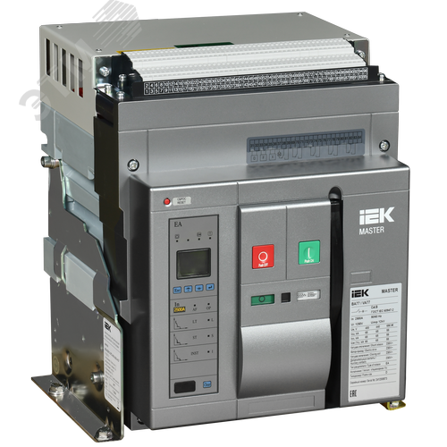 Изображение товара Выключатель автоматический воздушный переменного тока ВА77 стационарного исполнения 3 полюса типоразмер D 65кА 2500А EA (шт)