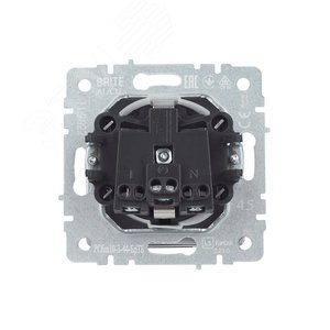 BRITE Розетка с заземлением с защитными шторками и крышкой 16А IP44 РСбш10-3-44-БрТБ темная бронза - фото 7