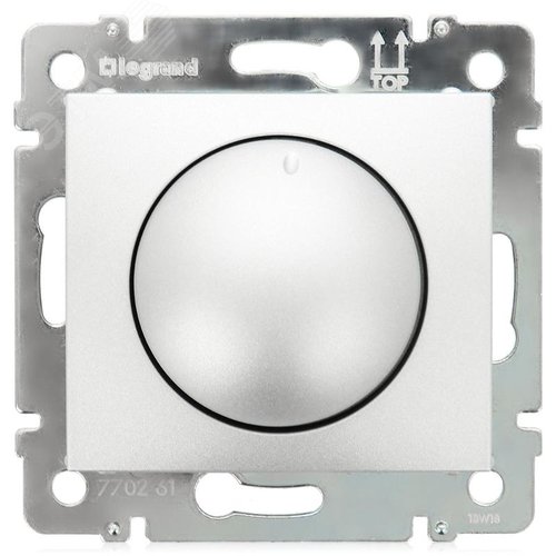 Изображение товара Светорегулятор поворотно-нажимной LED 400Вт алюминий VALENA DIY (шт)