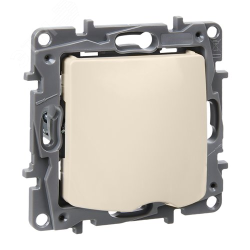 Изображение товара Вывод кабеля с зажимом для кабеля слоновая кость ETIKA (шт)