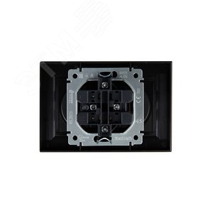 BRITE Розетка 2-местная без заземления с защитными шторками 10А в сборе РСш12-2-БрТБ темная бронза IEK - фото 4