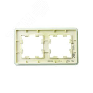 BRITE Рамка 2 поста РУ-2-2-Бр стекло эко грин RE IEK - фото 3