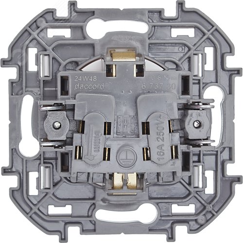 Розетка 1-местная с заземлением с защитными шторками 16А белый INSPIRIA - фото 3