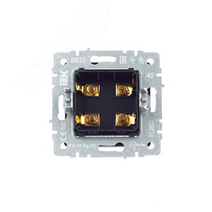 BRITE Аудиорозетка 4 поста РА10-БрТБ темная бронза - фото 4