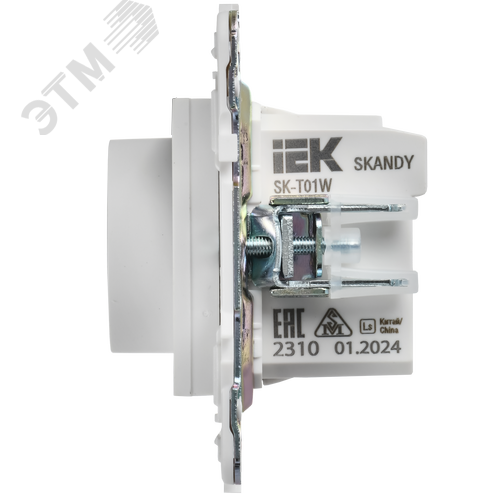 SKANDY Термостат электронный с индикацией SK-T01W арктический белый IEK - фото 2