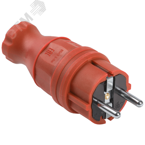 Изображение товара Вилка прямая ОМЕГА IP44 красная ВБп3-1-0м (шт)