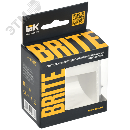 BRITE Подсветка LED встраиваемая ПЛ20-БрБ белый - фото 2