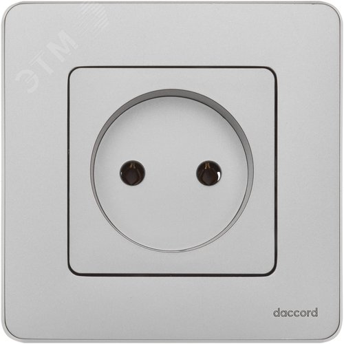 Розетка 1-местная без заземления без защитных шторок 16А алюминий INSPIRIA - фото 2