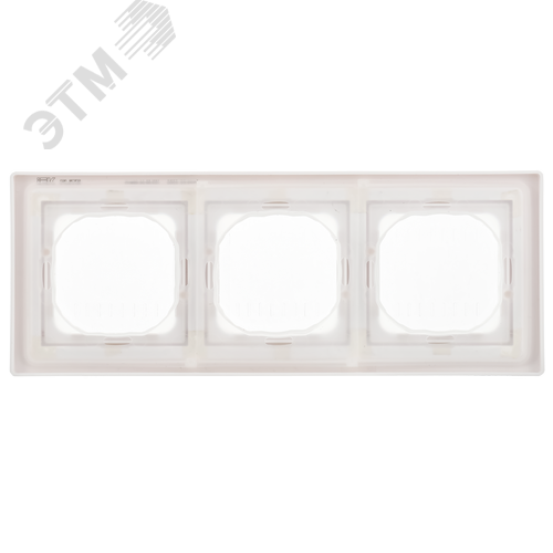 FLITE Рамка 3-местная IP55 Рпро-3-55-ФлБ белый IEK - фото 3