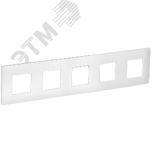 SKANDY Рамка 5-местная SK-F05W арктический белый IEK - фото 1