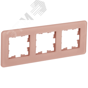 Изображение товара BRITE Рамка 3 поста РУ-3-2-Бр стекло дымчатый RE IEK (шт)