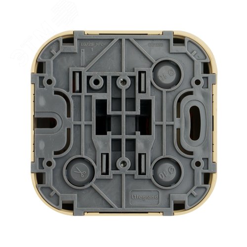 Выключатель 1-клавишный для открытой установки дерево QUTEO - фото 2