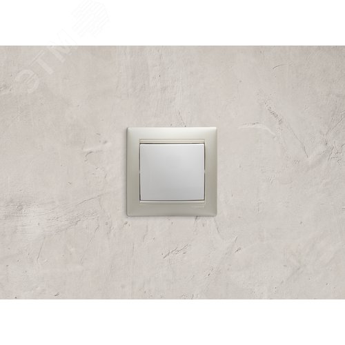 Выключатель 1-клавишный 10А безвинтовое крепление белый VALENA - фото 2