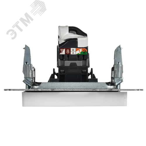 BRITE Розетка компьютерная RJ45 кат.6 РК11-БрАБ арктический белый IEK - фото 2