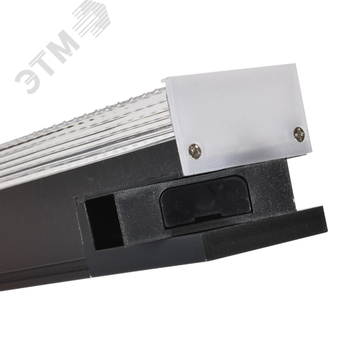 Светильник магистральный светодиодный линейный PRO офисный 1022 60Вт 4000К 1500мм призма черный - фото 2