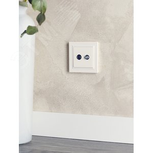 BRITE Розетка двойная TV+SAT РТВ/РСп12-БрЖ жемчуг - фото 8