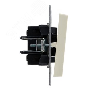 BRITE Выключатель одноклавишный 10А ВС10-1-0-БрКр бежевый - фото 3