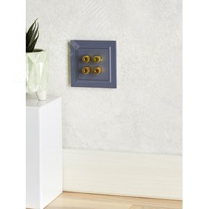 BRITE Аудиорозетка 4 поста РА10-БрМ маренго - фото 7