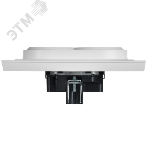 BRITE Розетка 2-местная с заземлением с защитными шторками 16А в сборе РСш12-3-БрАБ арктический белый IEK - фото 2