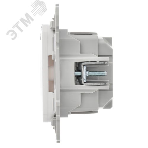 FLITE Розетка с заземлением с защитными шторками безвинтовое крепление 16А РСш11-1-ФлБ белый IEK - фото 3