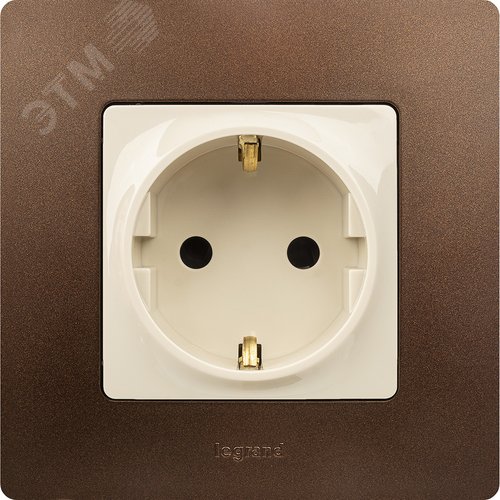 Рамка 1-местная какао ETIKA - фото 2