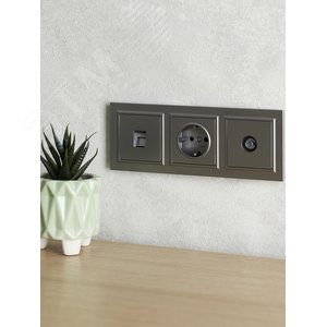 BRITE Рамка 3 поста РУ-3-БрС сталь - фото 6