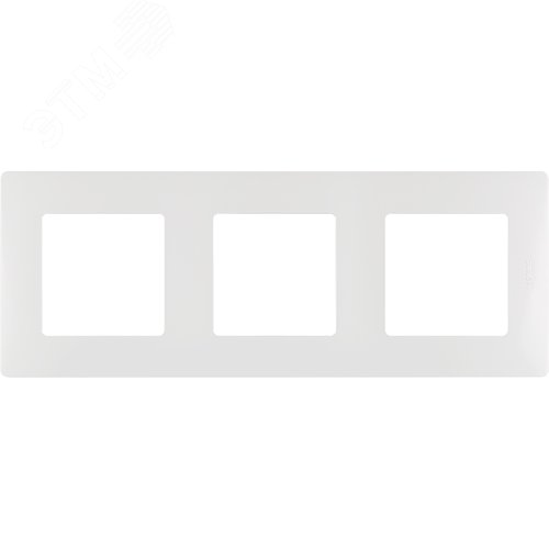 Рамка 3-местная белый ETIKA - фото 2