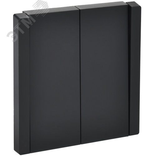 Изображение товара FORTE&PIANO Выключатель 2-клавишный перекрестный 10А FP109 черный IEK (шт)