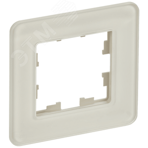 BRITE Рамка 1 пост РУ-1-2-Бр стекло песчаный RE IEK - фото 1