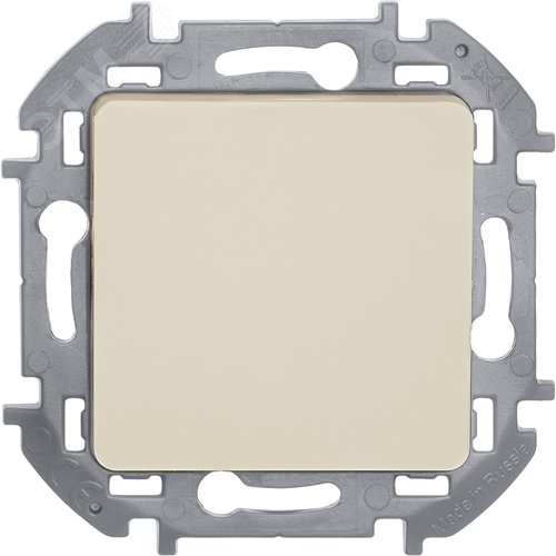 Выключатель 1-клавишный 10АХ безвинтовое крепление слоновая кость INSPIRIA - фото 3