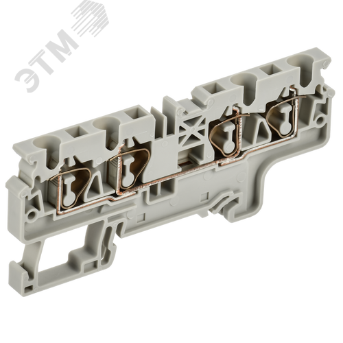 ARMAFIX Клемма пружинная CX4-4 4мм2 четырехконтактная серая IEK - фото 2